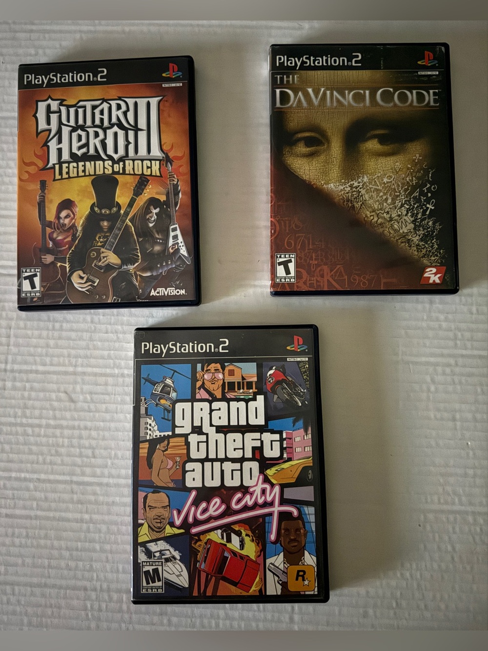 PlayStation 2 Bundle LOT of Classic Retro Video Games Total - 3 Games